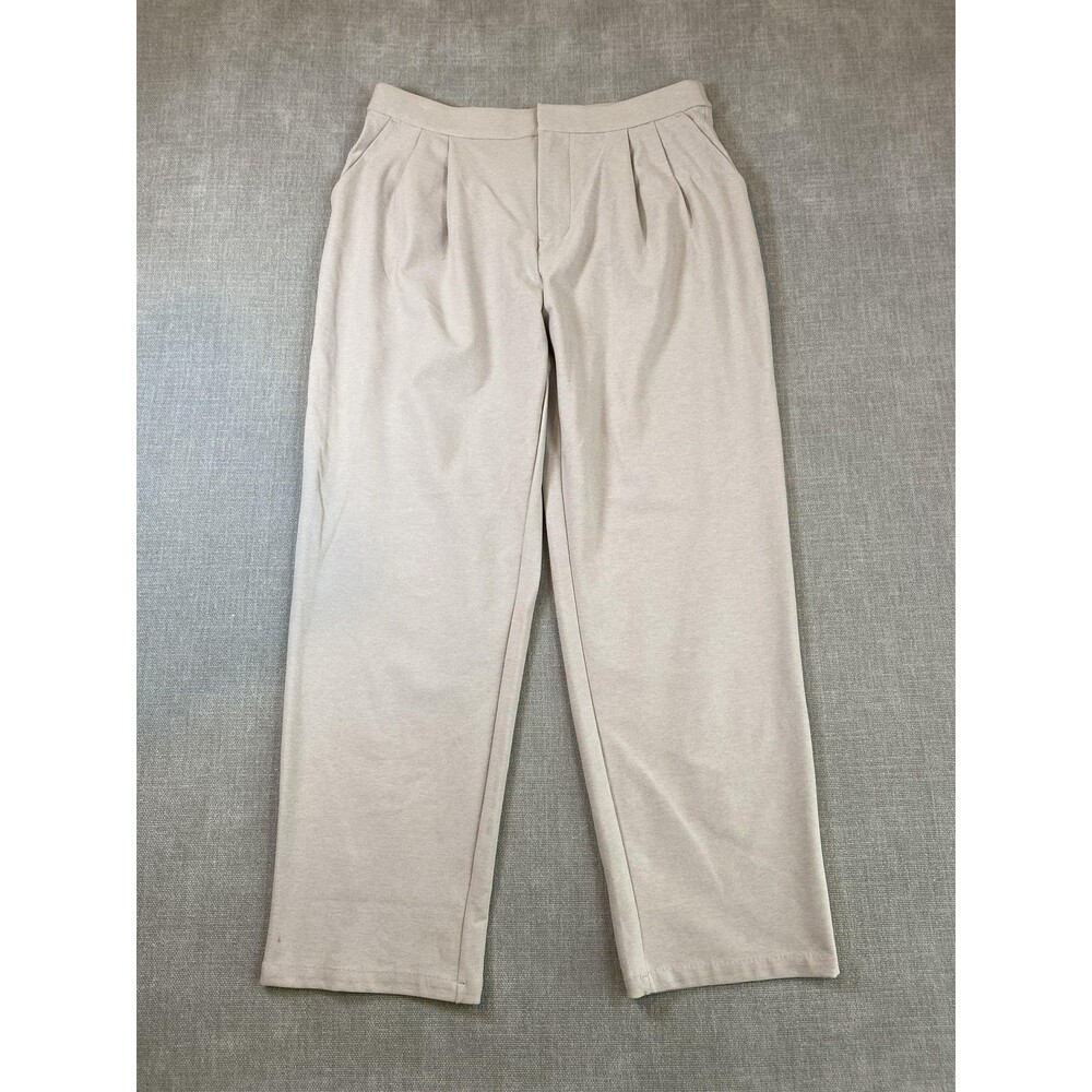 Vuori Elevation Ankle Trousers Pants Womens Medium Beige Pockets Relaxed